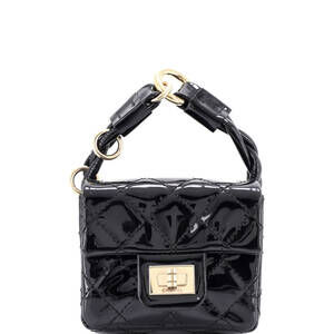 Chanel Reissue 2.55 Ankle Wrist Flap Bag Quilted Patent